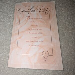 A Love You Letter To My Beautiful Wife Card